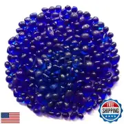 WAYBER Glass Stones, 1Lb/460g Irregular Sea Glass Pebbles Non-Toxic Artificia