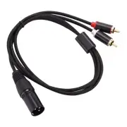 XLR To Dual Audio Cable XLR Male 3 Pin To Dual Male Plug Stereo Audio9749