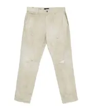 Denim trousers with belt loops 34,30,32 light beige