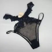 Agent Provocateur Eliza Black Blue Brief AP4 Large NWT