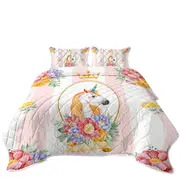 Royal Unicorn King Coverlet