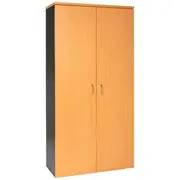 Velocity Cupboard 1800mm Golden Beech and Ironstone Grey