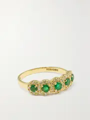 [Amrapali London] Amrapali London - 18-karat Gold, Emerald And Diamond Ring - 7 7 Gold