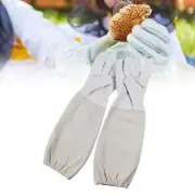 2Pcs Beekeeper Gloves Protector Tools Long Sleeves Reusable Bee Supplies