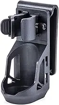Nextorch V5 Tactical Torch Pouch Holder, 360 Degree Rotation Adjustable Flashlight Holster for Belt with Lever Side Lock System for 1"-1.25" Diameter Flashlight, Black