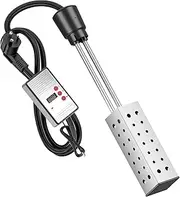 2500W Immersion Water Heater, Portable Hot Water Heating Spiral Tube, Thermostatic Water Heating Element Fit for Bathtub