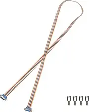uxcell IDC Rainbow Wire Flat Ribbon Cable DB15 Male to DB15 Female 59 Inch Length 2.54mm Pitch Breadboard Jumper Wires for Electronic Projects