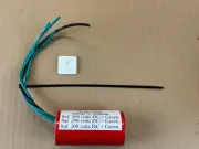 New Multi-Section Capacitor 8 + 8 + 8 uf 500v Tube Radio "Firecracker" 450v 475v