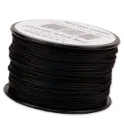 TWO SPOOLS Atwood Rope Micro Cord Paracord 1.18 MM x 125 Foot, Black