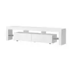 Artiss TV Unit Cabinet Entertainment Unit RGB LED Gloss Furniture 200cm White