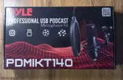 Pyle PDMIKT140 Audio Cardioid Condenser Mic w/Boom Arm Stand and Pop Filter
