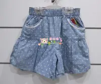 在飛比找Yahoo!奇摩拍賣優惠-❤ 熊牧場 ❤日本大女童裝~軟質單寧花苞褲管裙褲(150cm