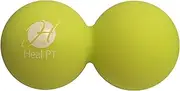Peanut Massage Roller - Amazing Headache Relief! Silicone Spine Massager/Still Point Inducer -Perfect for Sore Muscles, Myofascial Release and Tension Headache Relief - Double Lacrosse Ball by HealPT