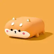 Apple AirPods 1st 2nd Generation Soft Silicone Protective Charging Case Cover, Compatible with 1/2nd Gen, for Men Women, Supports Wireless & Wired Charging, Cute Kawaii 3D Shiba Inu Cartoon Character