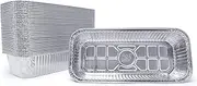 Fig & Leaf (35 Pack) Weber Grills Compatible 6417 Drip Pans l Size 11" x 5" x 2.5" l Aluminum Foil l 44 Gauge l Fit Genesis II LX 400 600 Series All-Purpose Summit 400 600 Gold Platinum Gas Grill