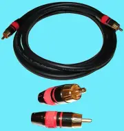 Ultra Gold 6ft Subwoofer Cable SPDIF Digital Audio Video interconnect AV 18 awg