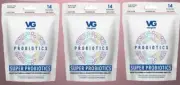 Super Probiotics Gummies - Vita Globe Supports GUT HEALTH - 14ct Bag- X3