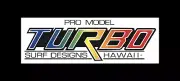 Turbo Surf Designs Hawaii Boogie Board Vinyl Sticker 15" X 5" Reproduction