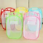 Mesh Popup Laundry Hamper Portable Folding Collapsible Easy open Clothes Hamper