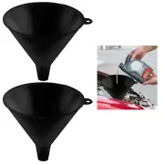 2X 8" Jumbo Plastic Funnel Tool Kitchen Garden Engine Large Heavy-Duty