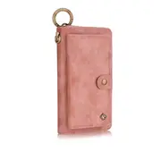 For Iphone 11 Pro Max Leather Case With Card Slots and Wallet and Photo Frame and Lanyard(Pink)