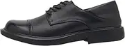 [Generic] Men's Classic Fashion Oxford Leather Shoes, Modern Round Head Lace-up Soft Leather Soft Comfortable Outsole Work Shoes(7 US)