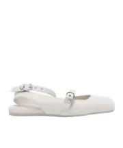 Vic Matie Ankle Strap Flats 36,37,38,39,40 White