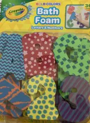 Crayola Bath Foam Letters & Numbers NEW In Sealed Package