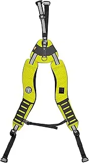 [Diamondback] Deluxe Suspenders for Tool Belts - Adjustable Tool Belt Suspenders for 4"- 6" Belts, Hi Viz Yellow