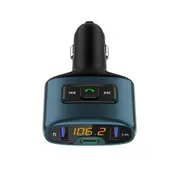 C52s car Bluetooth player PD fast charging 2.4A charging LED display battery voltage detection USB flash disk playing