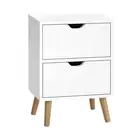 NEW Artiss Bedside Tables Drawers Wood White