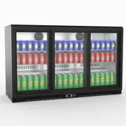 Thermaster Under Bench Three Sliding Door Bar Cooler - Commercial Bar Fridges (LG-330SC)