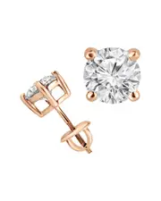 Lab Grown Diamonds 14K Rose Gold 1.50 ct. tw. Lab-Grown Diamond Earrings