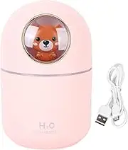 Humidifier Diffuser - 300ml Capacity for Comfortable Spaces, Auto Shutoff Safety Feature, USB Powered for Home and Office Use (Pink)