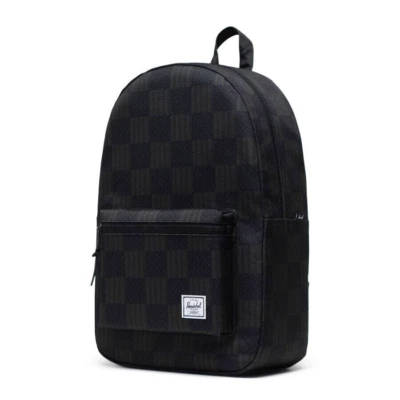 Herschel Supply Settlement Black Check Textile Backpack - Retired Color