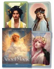 ANGEL MAGIC ORACLE CARDS Kit Angelic Card Deck Book Tarot Boxed Set angels