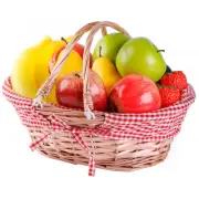 NEW Wicker Willow Picnic Basket with Double Drop-Down Handles