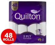 Quilton 3 Ply Toilet Paper Rolls 48pk Free Shipping