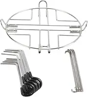 Water Filter Stand - Non-Slip Rubber Feet, Stainless Steel Water Filter Holder,Detachable Metal Rack Support with Hooks, Work with Most Medium Size Water System Tanks
