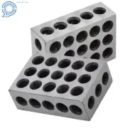 New 1 Matched Pair 1-2-3 Blocks 23 Holes .0002" Machinist 123 Ultra Precision