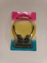 Vintage Mini Sterling Stereo Headphones - Black - New In Unopened Package