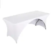 LZY Fitted Table Covers for 6 Foot Folding Tables,Open Back, Spandex/Stretch/...