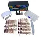 Press On Nail Kit 288 Pieces Natural Nude Colors UV Light Top Coat Polish & Glue