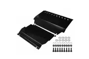 For Mitsubishi Triton ML MN 2006-2015 3mm Bash Plate 2Pcs Powder Coated Black HEAVY DUTY