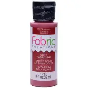 Plaid Fabric Creations Soft Fabric Ink 2oz. - Crimson*