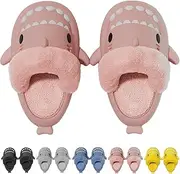 [Jfxgjuv] Sharklas Polares, Las Sharklas, Sharky Chanclas De Invierno, Summer and Winter Shark Slides Detachable Warm Fuzzy Slippers