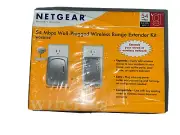 NetGear WGXB102 54 Mbps Wall-Plugged Wireless Range Extender Kit New