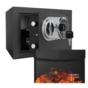 Small Fireproof Safe Box for Home Use Digital kids Money Safe for Cash and Co...