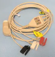 Trunk Cable, ECG, One-Piece, Philips 12-Pin to 3-Lead PINCH/Grabber, 108"