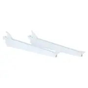 Flexi Storage Home Solutions 350mm White Double Slot Angled Wire Shoe Shelf Bracket - 2 Pack - White